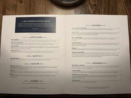 Menu photo 1 The Forks Elkins, WV