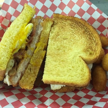 Mr Katsu - american breakfast katsu sandwich ($10) - Sandwiches Near Me - Fullerton, California