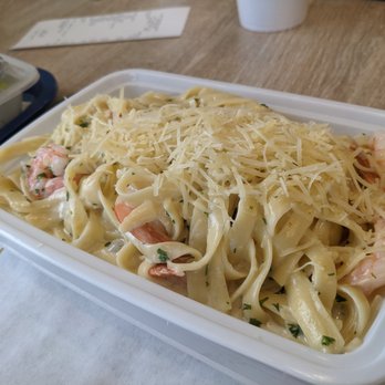 Gyros & Seafood Express - Shrimp Alfredo... - Seafood Near Me - Sarasota, Florida