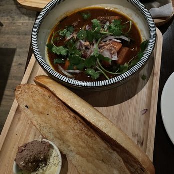 Little Sister - "Bo Kho" - braised short ribs, bone marrow, baby root vegetables, baguette & butter - Vietnamese Near Me - Los Angeles, California Little Sister - "Bo Kho" - braised short ribs, bone marrow, baby root vegetables, baguette & butter - Vietnamese Near Me - Los Angeles, California