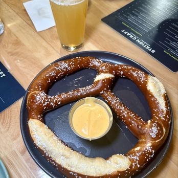 Station Craft - Pretzel with beer cheese, so good!! - Burgers Near Me - Dana Point, California Station Craft - Pretzel with beer cheese, so good!! - Burgers Near Me - Dana Point, California