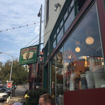 Caffe Trieste - Sitting outside listening to the locals converse - Cafes Near Me - San Francisco, California