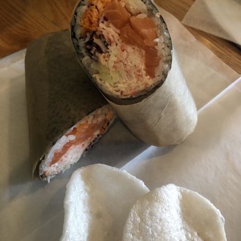The Spot Sushi Burritos - Salmon and krab mix make your own burrito - Sushi Bars Near Me - Largo, Florida The Spot Sushi Burritos - Salmon and krab mix make your own burrito - Sushi Bars Near Me - Largo, Florida