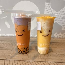Ube Thai Tea with Coconut Milk & Mango Sago Ube Thai Tea with Coconut Milk & Mango Sago