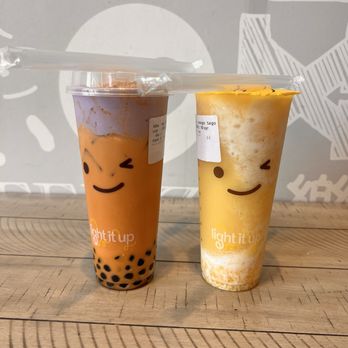 Happy Lemon Carlsbad - Ube Thai Tea with Coconut Milk & Mango Sago - Bubble Tea Near Me - Carlsbad, California Happy Lemon Carlsbad - Ube Thai Tea with Coconut Milk & Mango Sago - Bubble Tea Near Me - Carlsbad, California