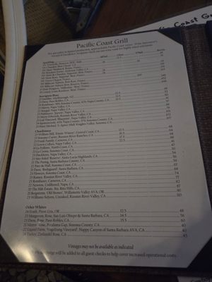 Menu photo 5 Pacific Coast Grill Cardiff, CA Menu photo 5 Pacific Coast Grill Cardiff, CA