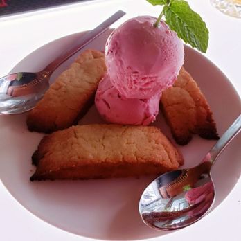 CH Distillery - New Chefs dessert creations! Berry ice cream and dense shortbread cookies. Yummy! - Cocktail Bars Near Me - Chicago, Illinois CH Distillery - New Chefs dessert creations! Berry ice cream and dense shortbread cookies. Yummy! - Cocktail Bars Near Me - Chicago, Illinois