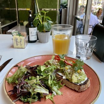 B Bistro + Bakery - Mexican Avocado Toast - Bakeries Near Me - Miami, Florida
