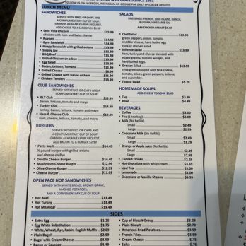 Lake Villa Restaurant - Menu - Breakfast & Brunch Near Me - Lake Villa, Illinois Lake Villa Restaurant - Menu - Breakfast & Brunch Near Me - Lake Villa, Illinois