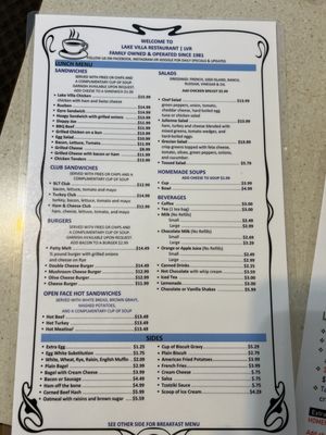 Menu photo 4 Lake Villa Restaurant Lake Villa, IL Menu photo 4 Lake Villa Restaurant Lake Villa, IL