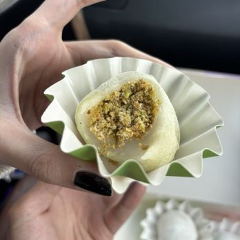 Lomichi - pistachio mochi - Desserts Near Me - Sugar Land, Texas Lomichi - pistachio mochi - Desserts Near Me - Sugar Land, Texas