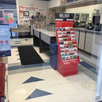 US Post Office - The quiet before the early morning holiday rush.  First in line! - Post Offices Near Me - Novato, California