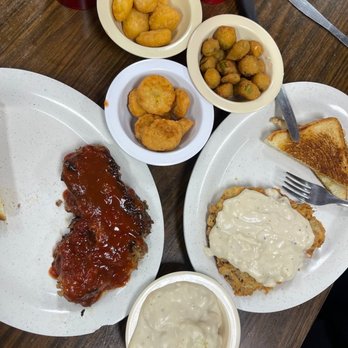 The Daily Special Cafe - Monday special-Meatloaf Toast Coffee or Tea Chicken Fried Steak Corn Nugget Fried Okra Mashed Potato Fried Squash - American Near Me - Alvarado, Texas The Daily Special Cafe - Monday special-Meatloaf Toast Coffee or Tea Chicken Fried Steak Corn Nugget Fried Okra Mashed Potato Fried Squash - American Near Me - Alvarado, Texas
