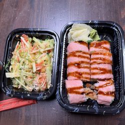 China Express Restaurant - 8. Kani Salad, C10. Volcano Roll