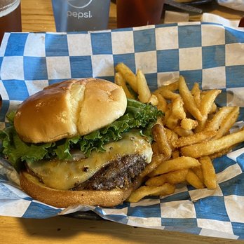 Higher Ground Char House - The "Char-nobyl" burger - a decent amount of heat, but could be hotter for the heat lovers - Burgers Near Me - Chapin, South Carolina Higher Ground Char House - The "Char-nobyl" burger - a decent amount of heat, but could be hotter for the heat lovers - Burgers Near Me - Chapin, South Carolina