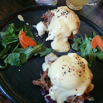 Tigerlily - Aloo tiki pulled pork benedict - Indian Near Me - Berkeley, California Tigerlily - Aloo tiki pulled pork benedict - Indian Near Me - Berkeley, California