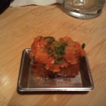 Sushi Roku - Rice Cake with Spicy Tuna - Sushi Bars Near Me - Pasadena, California Sushi Roku - Rice Cake with Spicy Tuna - Sushi Bars Near Me - Pasadena, California