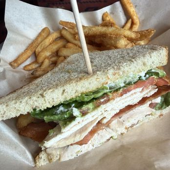 Lazy Dog Restaurant & Bar - Half turkey 1/2 Sandwich + Soup (Lunch) - New American Near Me - Orange, California Lazy Dog Restaurant & Bar - Half turkey 1/2 Sandwich + Soup (Lunch) - New American Near Me - Orange, California