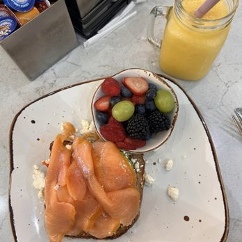 The Brunch District - Avacado toast - added salmon lox - Breakfast & Brunch Near Me - Addison, Texas