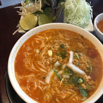 Saigon Eden - Bun Rieu w/ plate of herbs & veggies - Vietnamese Near Me - Alhambra, California Saigon Eden - Bun Rieu w/ plate of herbs & veggies - Vietnamese Near Me - Alhambra, California