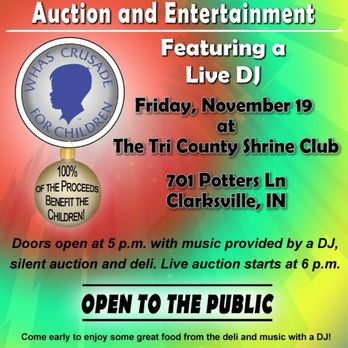 W Has Crusade For Children - Flyer for Auction - Television Stations Near Me - Louisville, Kentucky W Has Crusade For Children - Flyer for Auction - Television Stations Near Me - Louisville, Kentucky