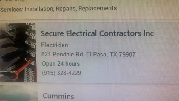 Secure Electrical Contractors 