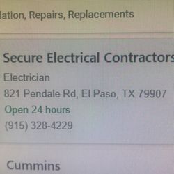 Secure Electrical Contractors  - No longer at this address.