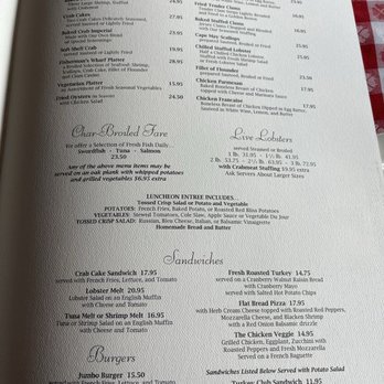 The Lobster House - Menu - Seafood Markets Near Me - Cape May, New Jersey