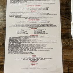 Libby's Cafe - Menu