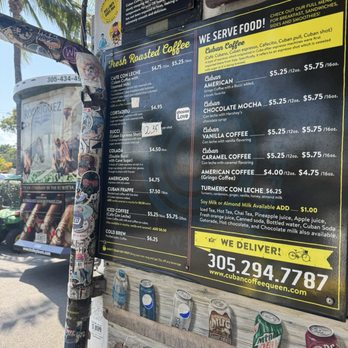 Cuban Coffee Queen Waterfront - Menu - Coffee & Tea Near Me - Key West, Florida