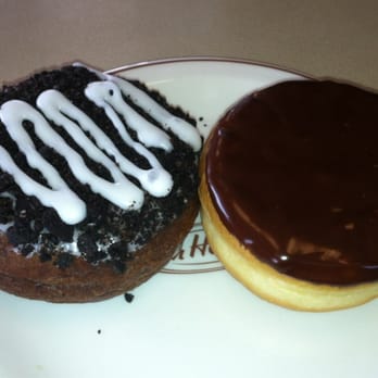 Tim Hortons - An Oreo and Boston Creme donuts. - Coffee & Tea Near Me - High River, Alberta Tim Hortons - An Oreo and Boston Creme donuts. - Coffee & Tea Near Me - High River, Alberta
