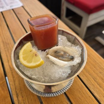 Salt Wharf - Oyster shooter - Seafood Near Me - Camden, Maine Salt Wharf - Oyster shooter - Seafood Near Me - Camden, Maine