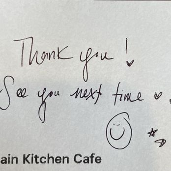 Main Kitchen Cafe - Message that makes our day ! - New American Near Me - Granada Hills, California