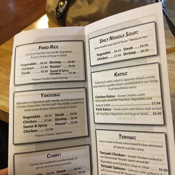 Japanese Kitchen - a menu for a japanese restaurant - Japanese Near Me - Hollister, Missouri