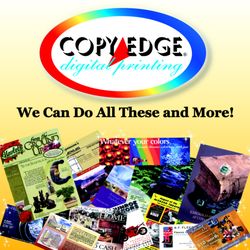 COPY  EDGE  Printing - We can do all these & more.