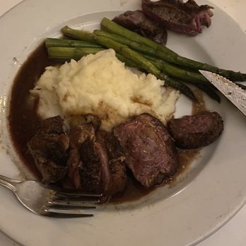 Hudson Prime Steakhouse - Duck with a center of mashed potatoes and asparagus - Steakhouses Near Me - Irvington, New York Hudson Prime Steakhouse - Duck with a center of mashed potatoes and asparagus - Steakhouses Near Me - Irvington, New York