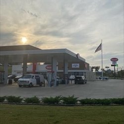 Kum & Go - Gas pumps at Maverik in Tulsa, Oklahoma.