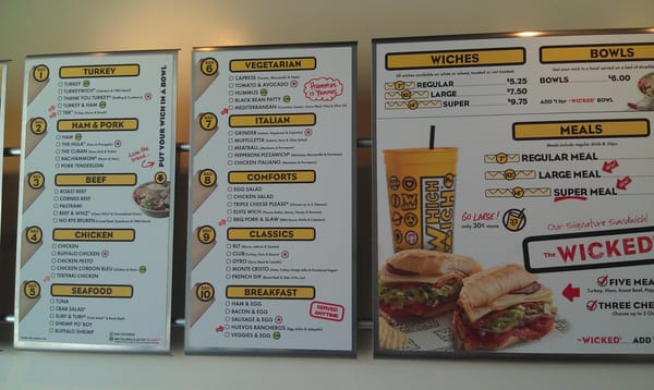 Menu photo 2 Which Wich Denver, CO