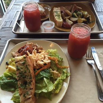 Urban Plates - Bbq chicken salad, seared ahi tuna with roasted veggies, pear almond tart, fresh juice! - New American Near Me - Dublin, California Urban Plates - Bbq chicken salad, seared ahi tuna with roasted veggies, pear almond tart, fresh juice! - New American Near Me - Dublin, California