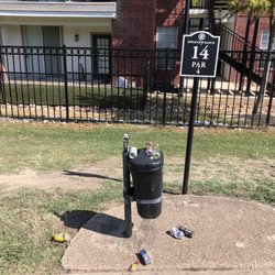 Ridgeview Ranch Golf Course - Trash cans all look like this