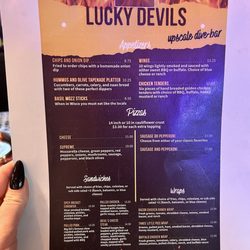 Lucky Devils - Menu