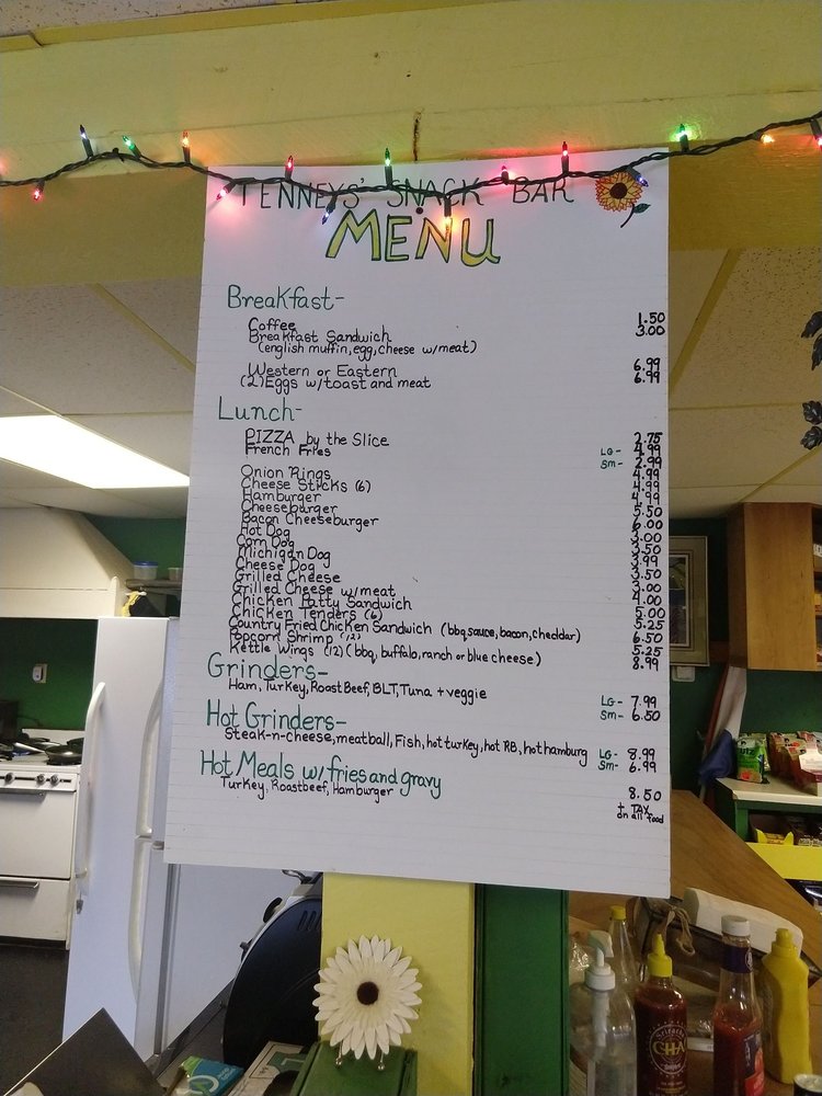 Tenney's Snack Bar & Redemption Logo