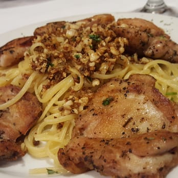 Paesano - up close chicken anchovy olio - Italian Near Me - Aiea, Hawaii Paesano - up close chicken anchovy olio - Italian Near Me - Aiea, Hawaii