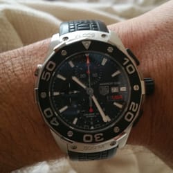 Tag Heuer Aquaracer limited edition 34th Americas cup made for the oracle sailing team.