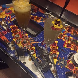 Flower bellini and passionfruit bellini Flower bellini and passionfruit bellini