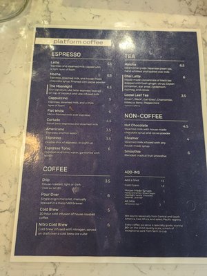 Menu photo 3 Platform Coffee Matthews, NC Menu photo 3 Platform Coffee Matthews, NC