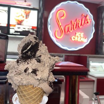 Sarris Candies - Cookies and cream in a waffle cone - Candy Stores Near Me - Canonsburg, Pennsylvania Sarris Candies - Cookies and cream in a waffle cone - Candy Stores Near Me - Canonsburg, Pennsylvania