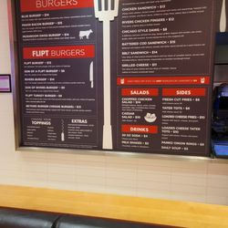 Menu as of today