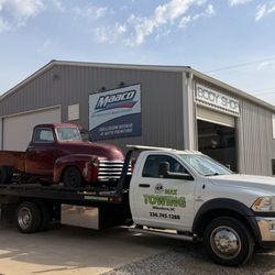 MAX Towing - Classic Truck dropped off at MAACO Paint & Body of Wilkes