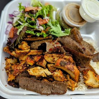 Baba Kabob - Gyro and Chicken Shawarma Combo (to-go) - Mediterranean Near Me - San Diego, California
